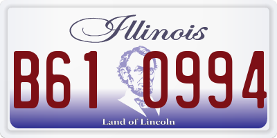 IL license plate B610994