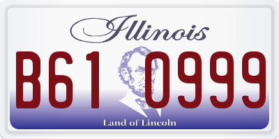 IL license plate B610999