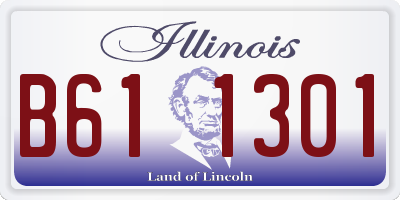IL license plate B611301