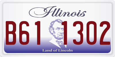 IL license plate B611302