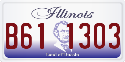 IL license plate B611303