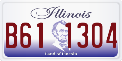 IL license plate B611304