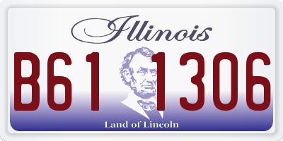 IL license plate B611306