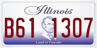 IL license plate B611307