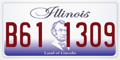 IL license plate B611309