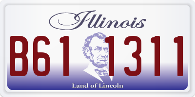 IL license plate B611311