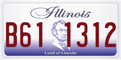 IL license plate B611312