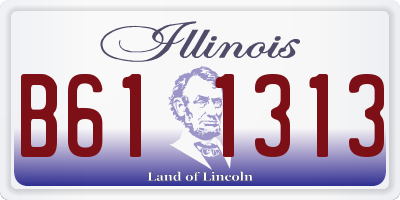 IL license plate B611313