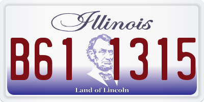 IL license plate B611315