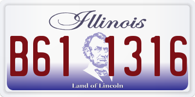 IL license plate B611316