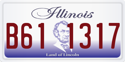 IL license plate B611317