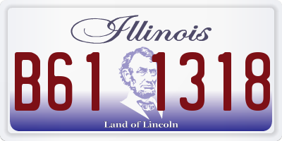 IL license plate B611318
