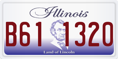 IL license plate B611320