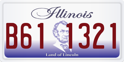IL license plate B611321