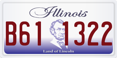IL license plate B611322