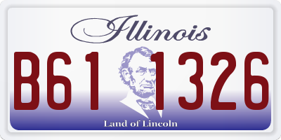 IL license plate B611326