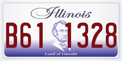 IL license plate B611328