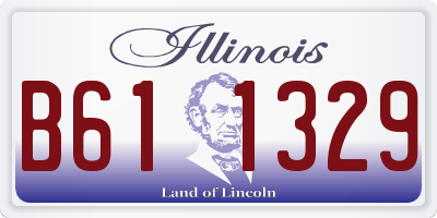 IL license plate B611329