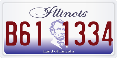 IL license plate B611334