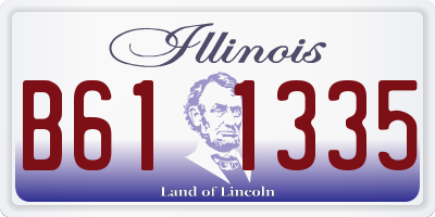 IL license plate B611335
