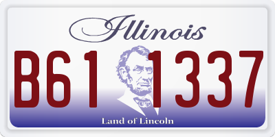IL license plate B611337