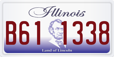 IL license plate B611338