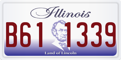 IL license plate B611339