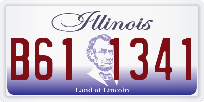 IL license plate B611341