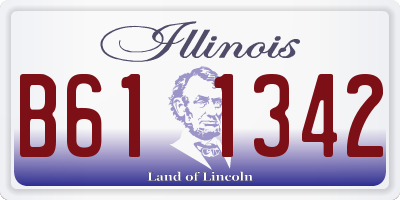 IL license plate B611342
