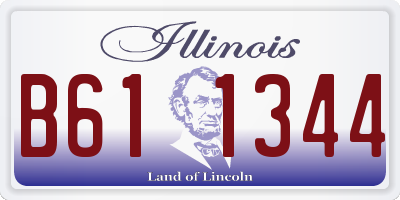 IL license plate B611344