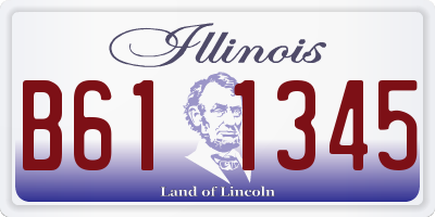 IL license plate B611345