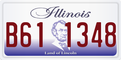 IL license plate B611348