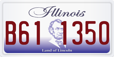 IL license plate B611350