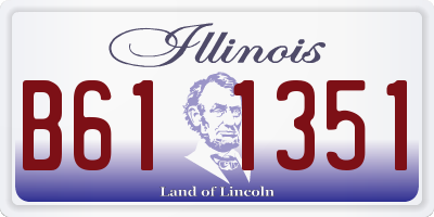 IL license plate B611351