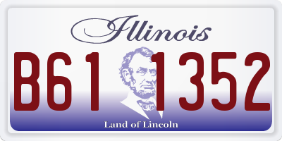 IL license plate B611352