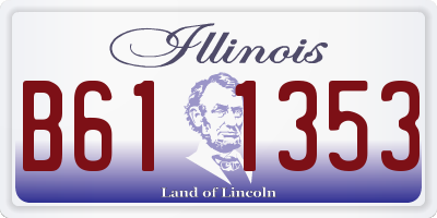 IL license plate B611353