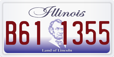 IL license plate B611355