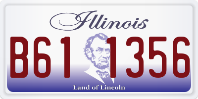 IL license plate B611356