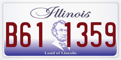 IL license plate B611359