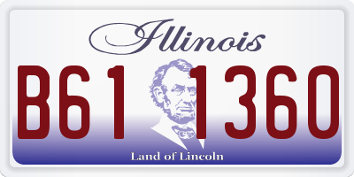 IL license plate B611360