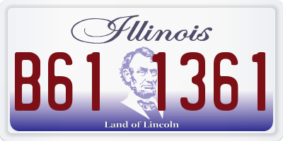 IL license plate B611361