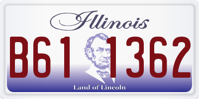 IL license plate B611362
