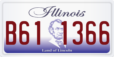 IL license plate B611366