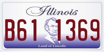 IL license plate B611369