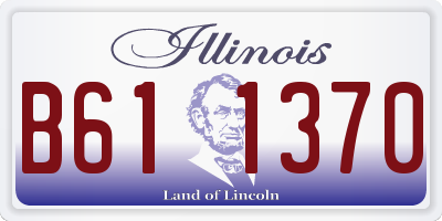 IL license plate B611370