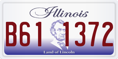 IL license plate B611372