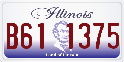 IL license plate B611375