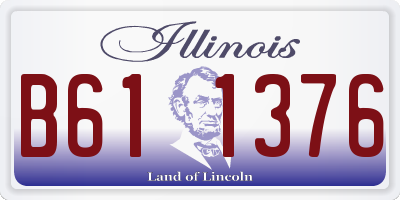 IL license plate B611376