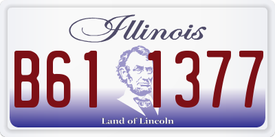 IL license plate B611377