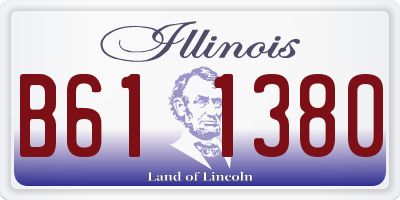 IL license plate B611380